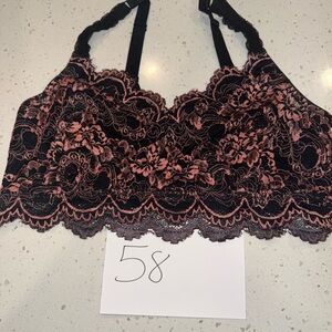 Ruby Ribbon Level 1 Posh Demiette - Black/Pink Lace, size 38
